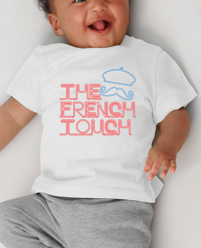 T-shirt bébé The French Touch manches courtes du designer Freeyourshirt.com