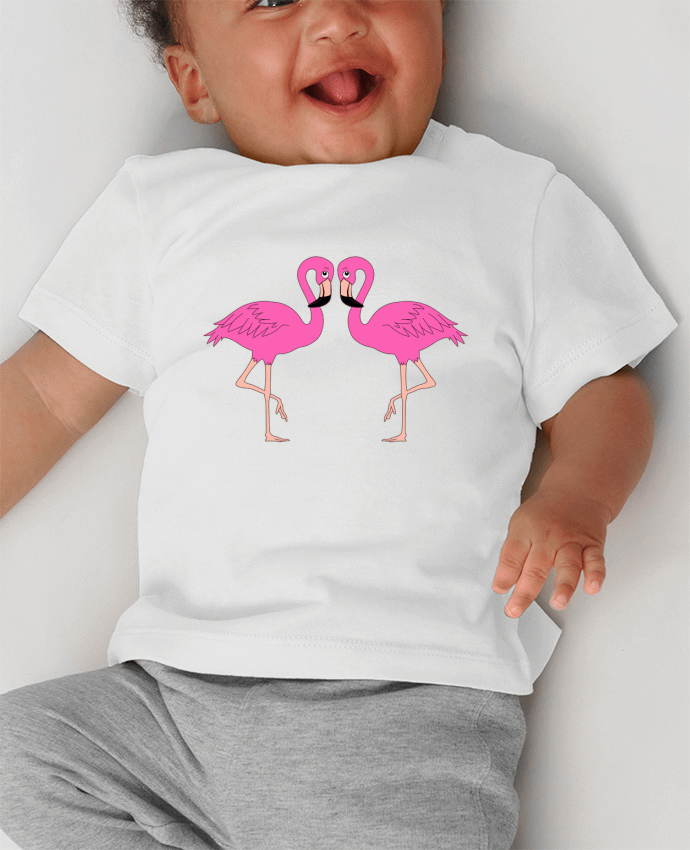 T-shirt bébé Flamingo manches courtes du designer M.C DESIGN 