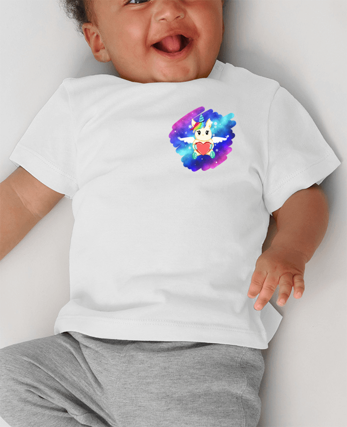 T-shirt bébé LicorneUnivers manches courtes du designer 