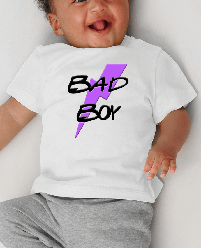 T-shirt bébé Bad Boy manches courtes du designer Toncadeauperso
