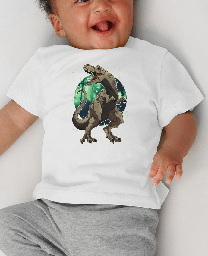 T-shirt bébé T-Rex manches courtes du designer RLPICARDO