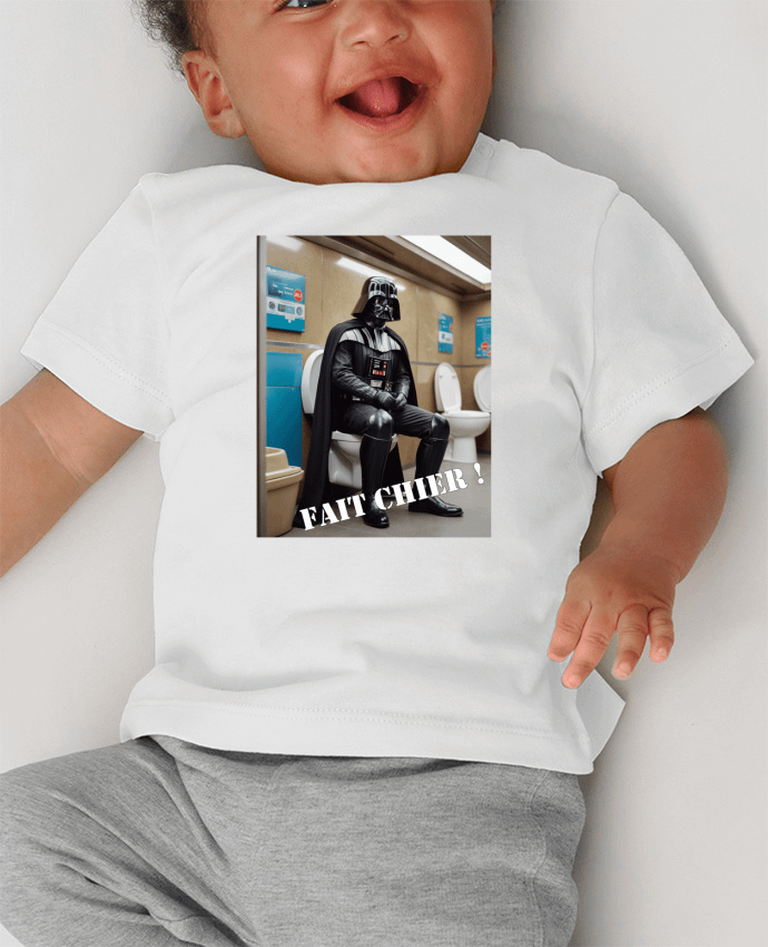 Tee Shirt Baby short-sleeved with pressure Dark Vador manches courtes du designer TiA