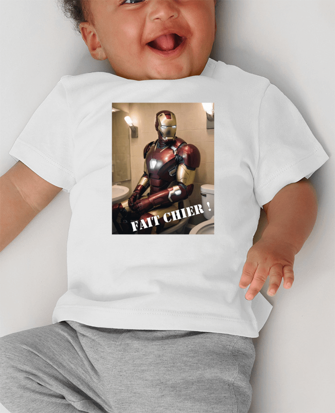 T-shirt bébé Iron Man manches courtes du designer TiA