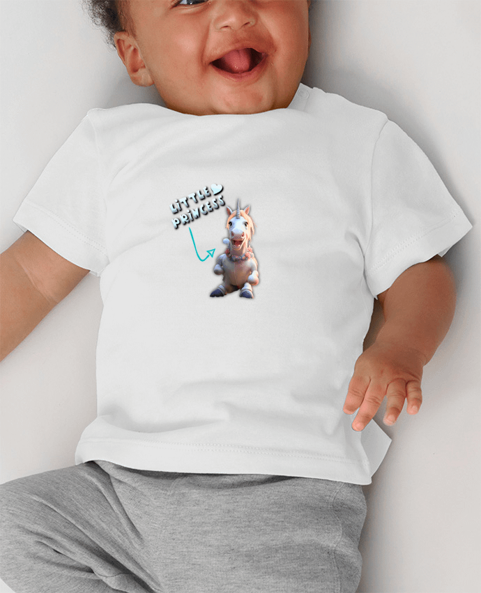 T-shirt bébé Little Princess manches courtes du designer El Julo
