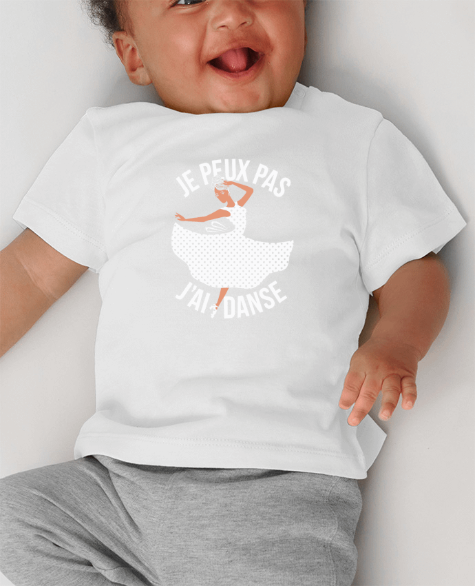T-shirt bébé je peux pas j'ai danse manches courtes du designer bwilfy