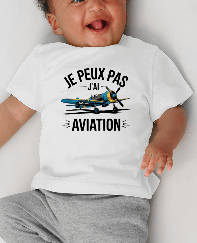 T-shirt bébé je peux pas j'ai aviation manches courtes du designer bwilfy