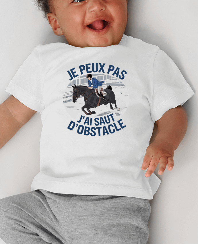 T-shirt bébé je peux pas j'ai saut d'obstacle manches courtes du designer bwilfy