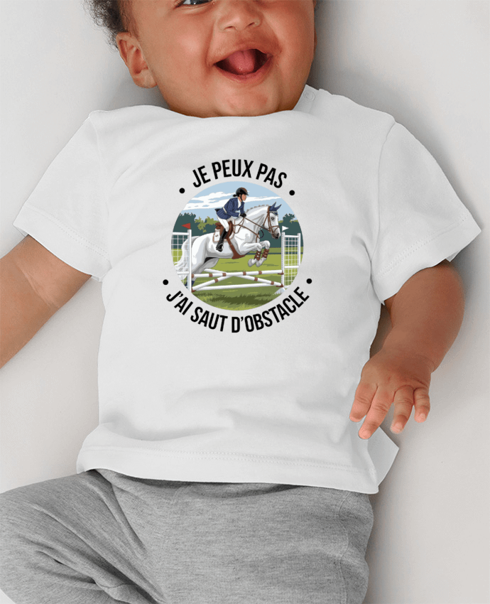 T-shirt bébé je peux pas j'ai saut d'obstacle manches courtes du designer bwilfy