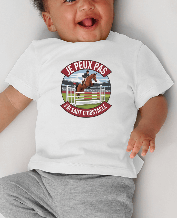 T-shirt bébé je peux pas j'ai saut d'obstacle manches courtes du designer bwilfy