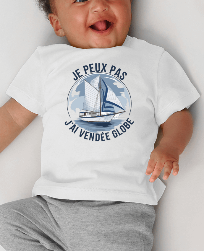 T-shirt bébé je peux pas j'ai Vendée Globe manches courtes du designer bwilfy