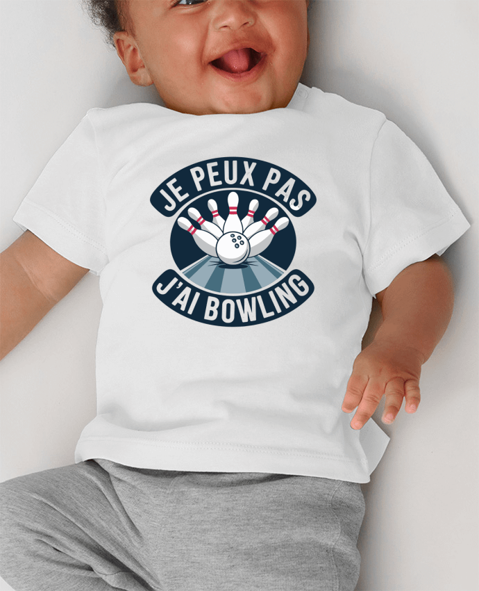 T-shirt bébé je peux pas j'ai bowling manches courtes du designer bwilfy