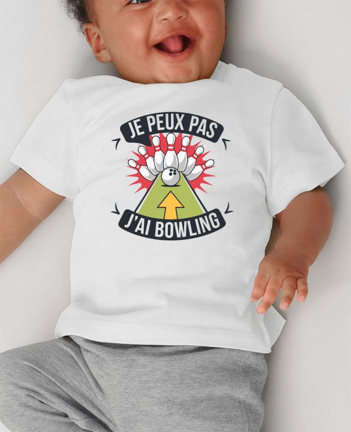 T-shirt bébé je peux pas j'ai bowling manches courtes du designer bwilfy