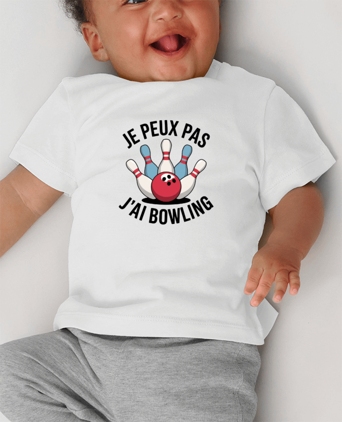 T-shirt bébé je peux pas j'ai bowling manches courtes du designer bwilfy