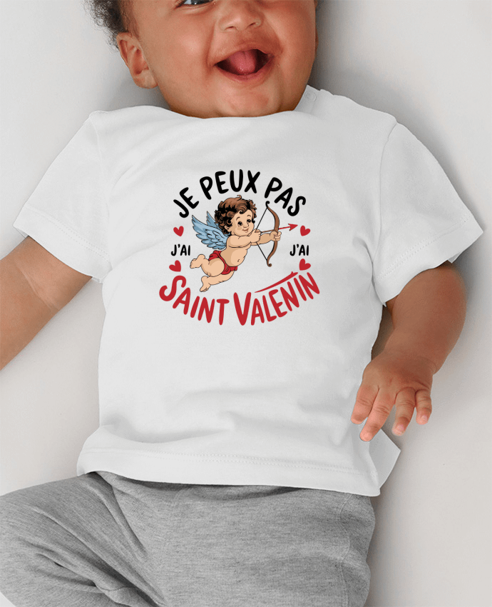 T-shirt bébé je peux pas j'ai saint Valentin manches courtes du designer bwilfy