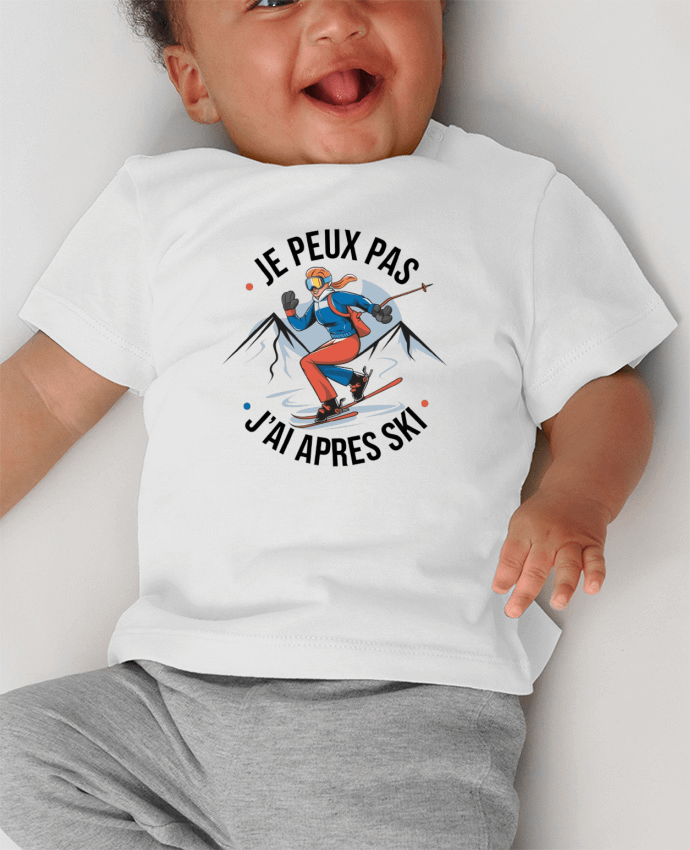 T-shirt bébé je peux pas j'ai après ski manches courtes du designer bwilfy