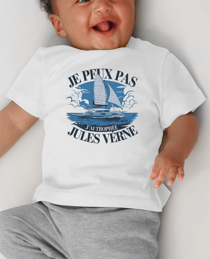 T-shirt bébé je peux pas j'ai trophée  Jules verne manches courtes du designer bwilfy