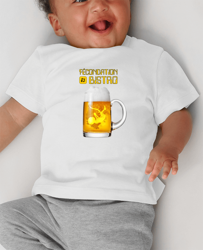 T-shirt bébé Fécondation in bistro manches courtes du designer ningstar