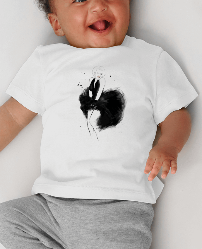 T-shirt bébé Marilyn manches courtes du designer Balàzs Solti