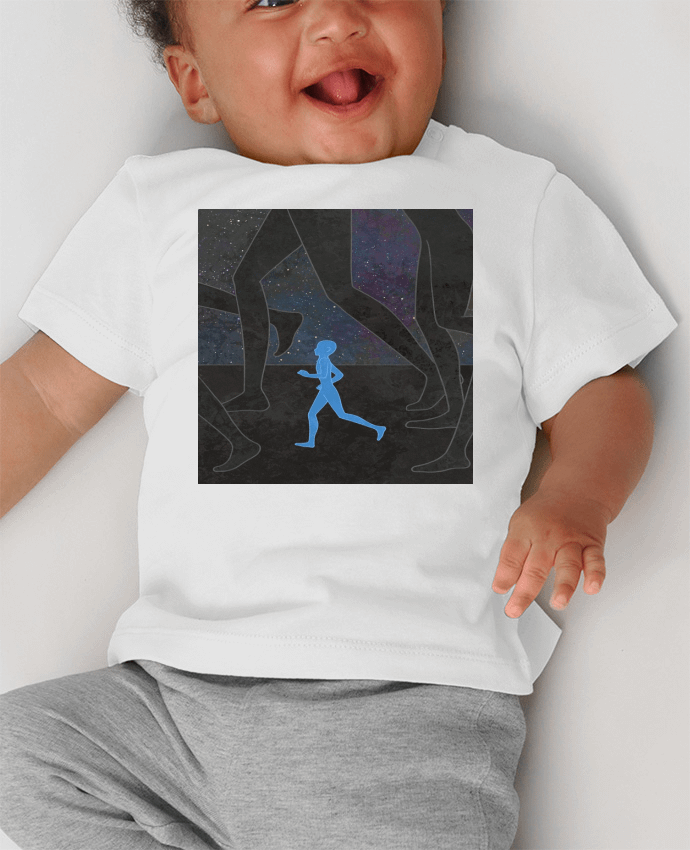 T-shirt bébé follow them manches courtes du designer ouassxx