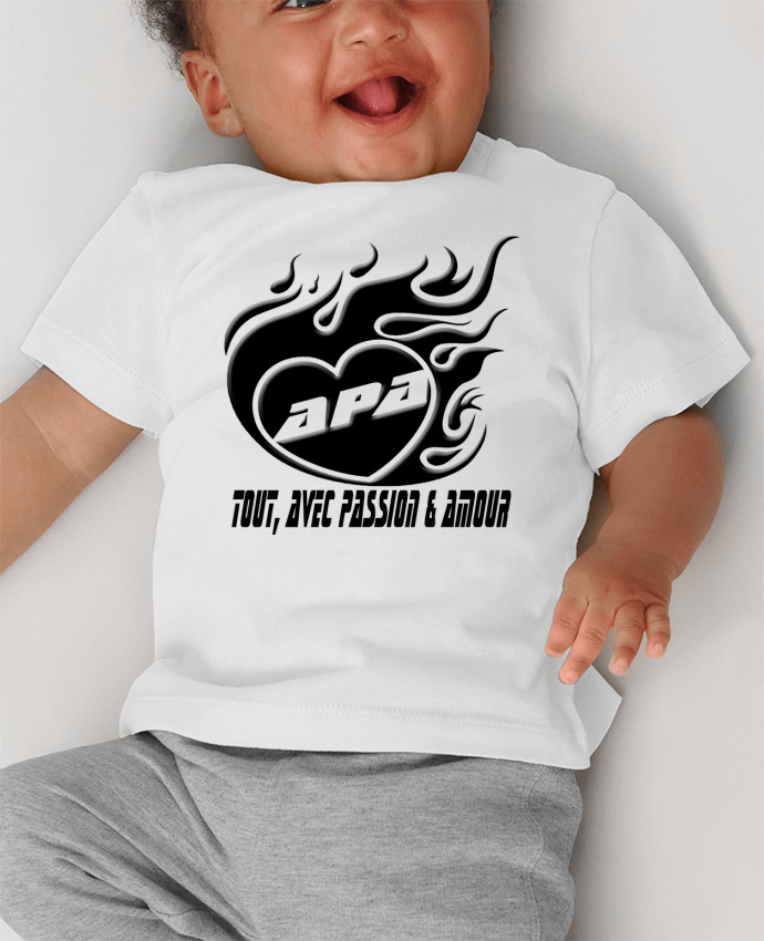 T-shirt bébé APA manches courtes du designer Elprofket
