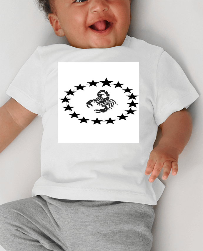 T-shirt bébé scorpion design manches courtes du designer n-t design
