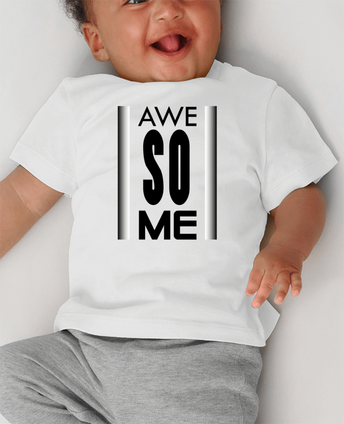 T-shirt bébé Awesome - Idée cadeau manches courtes du designer IPUAL - La Boutique