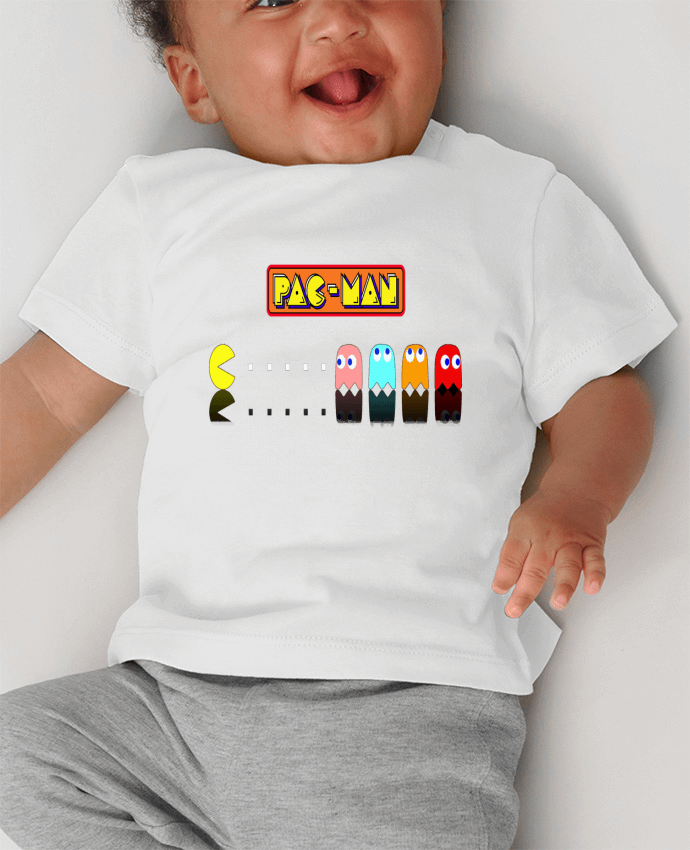 T-shirt bébé Pac-Man manches courtes du designer Vince