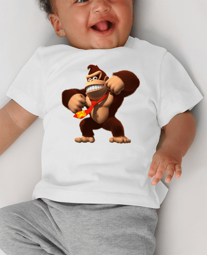 T-shirt bébé Donkey Kong manches courtes du designer Vince