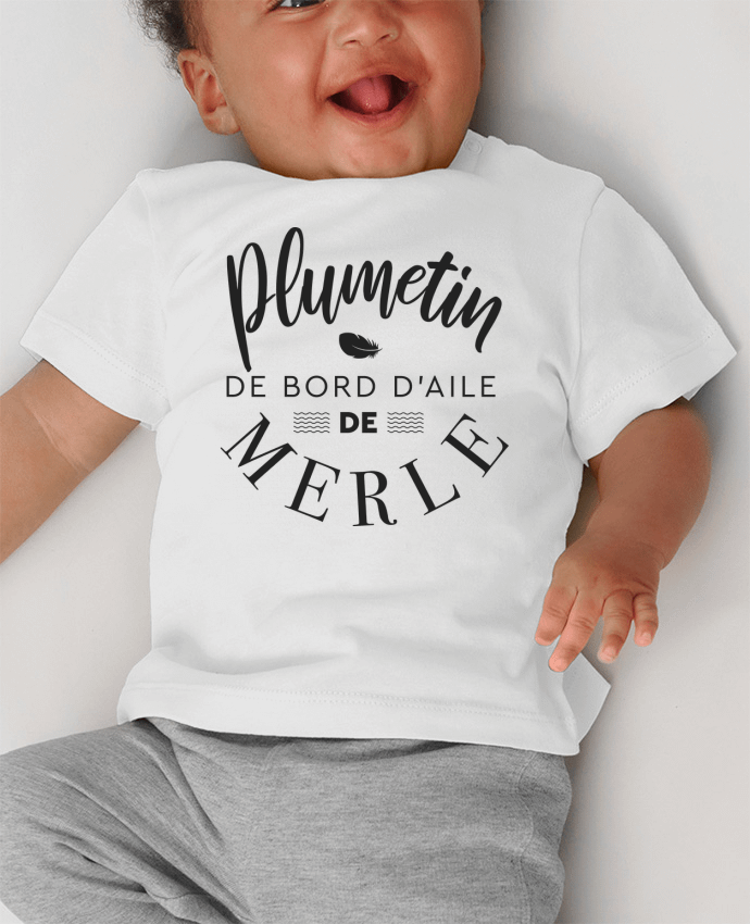 T-shirt bébé Plumetin manches courtes du designer Rickydule