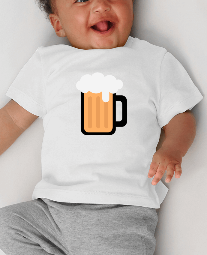 T-shirt bébé BIÈRE manches courtes du designer evancr