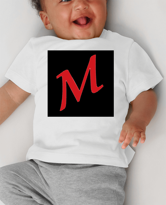 T-shirt bébé logo maxitib manches courtes du designer maxitib