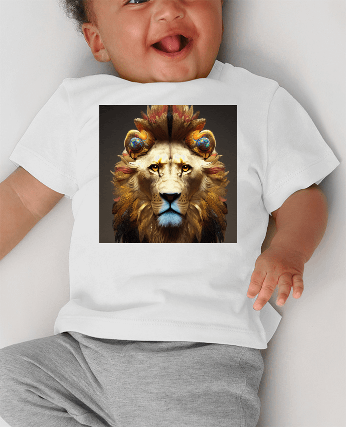 T-shirt bébé Rey de color manches courtes du designer a-Creations