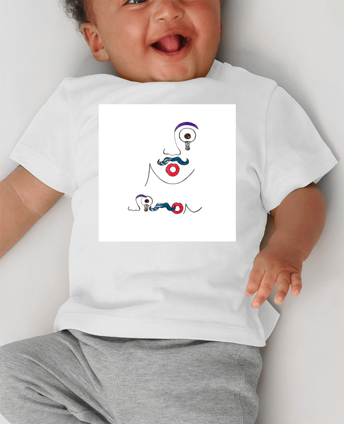 T-shirt bébé simon2 manches courtes du designer Mobius