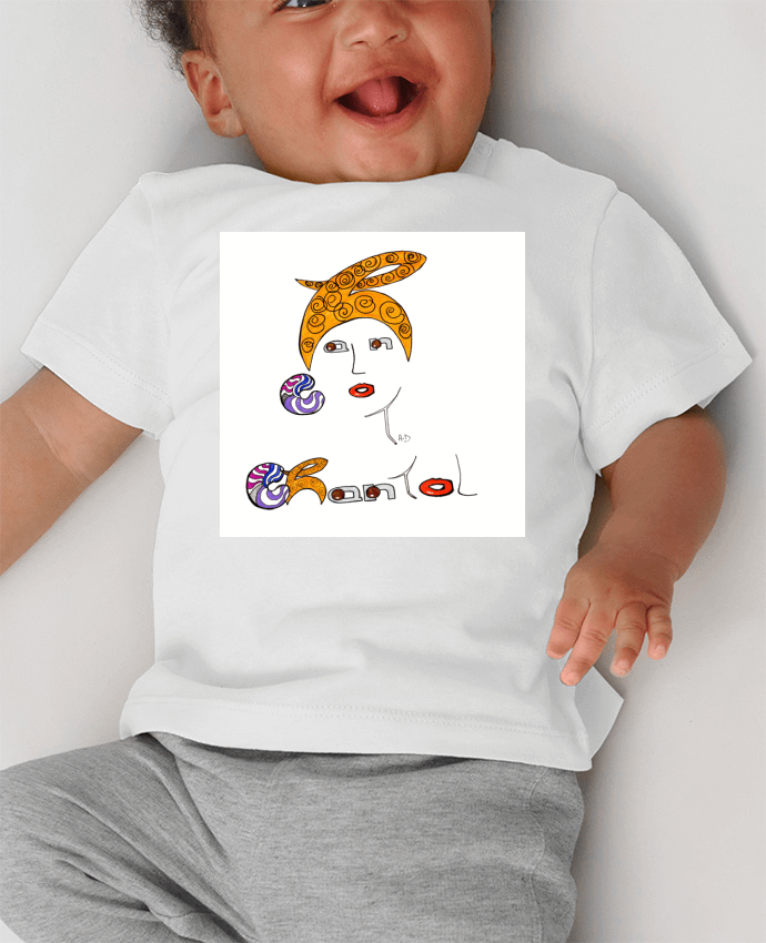 T-shirt bébé chantal 2 manches courtes du designer Mobius