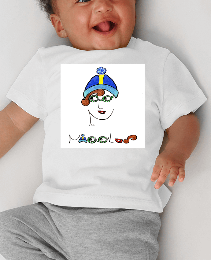 T-shirt bébé nicolas2 manches courtes du designer Mobius