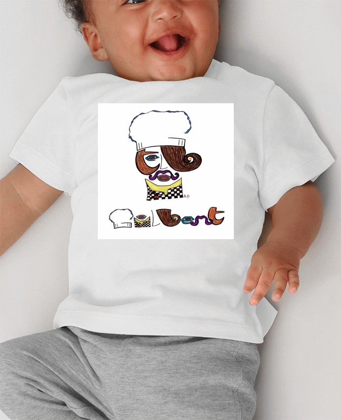 T-shirt bébé gilbert2 manches courtes du designer Mobius
