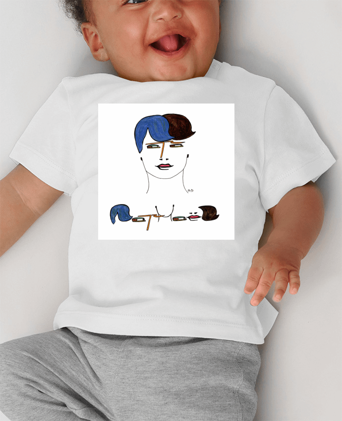 T-shirt bébé raphael2 manches courtes du designer Mobius