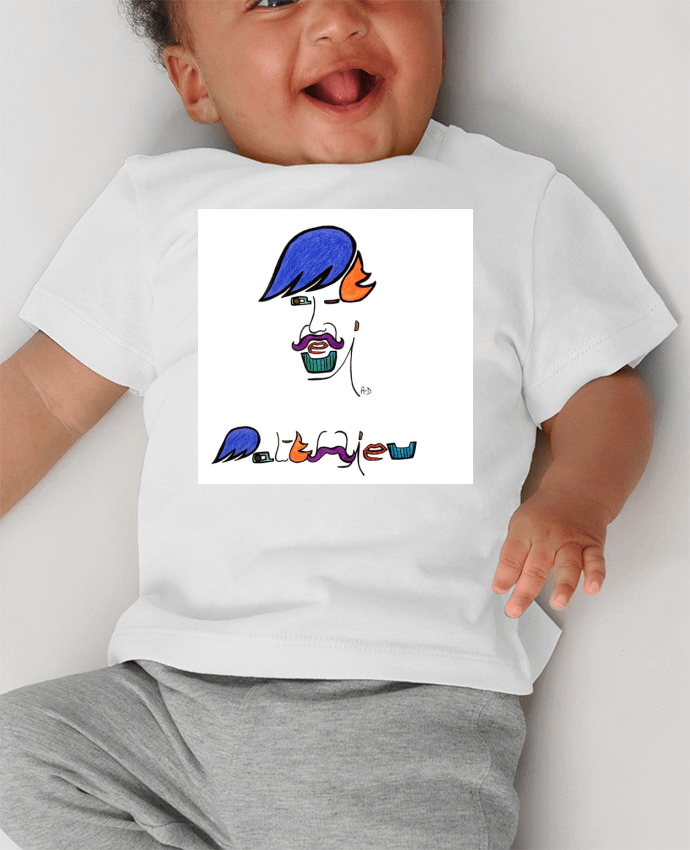 T-shirt bébé matthieu2 manches courtes du designer Mobius