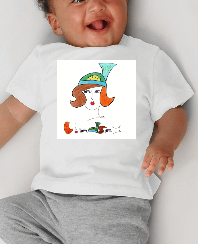 T-shirt bébé lindsay2 manches courtes du designer Mobius