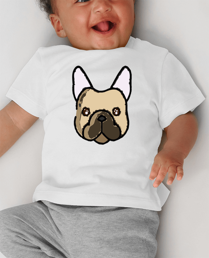 T-shirt bébé bouledogue manches courtes du designer Tosca_33