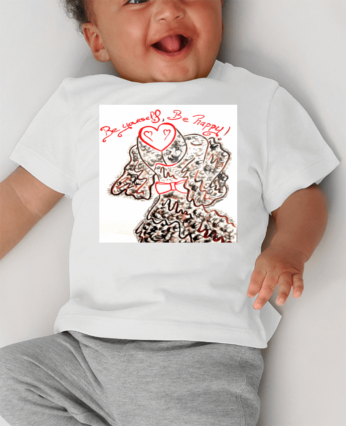 T-shirt bébé Popdog Art Teckel : fier et adorable  ! manches courtes du designer Doudoueditions