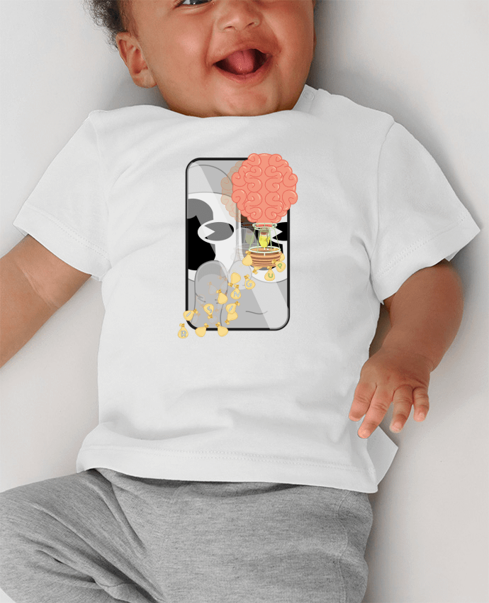 T-shirt bébé RISING UP manches courtes du designer Santiaguen