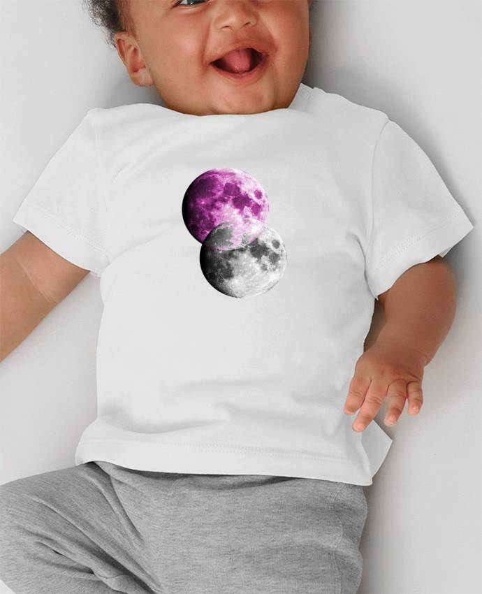 T-shirt bébé Doublemoon manches courtes du designer JadeLao