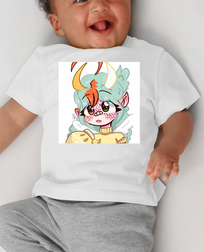 T-shirt bébé Hika manches courtes du designer adava