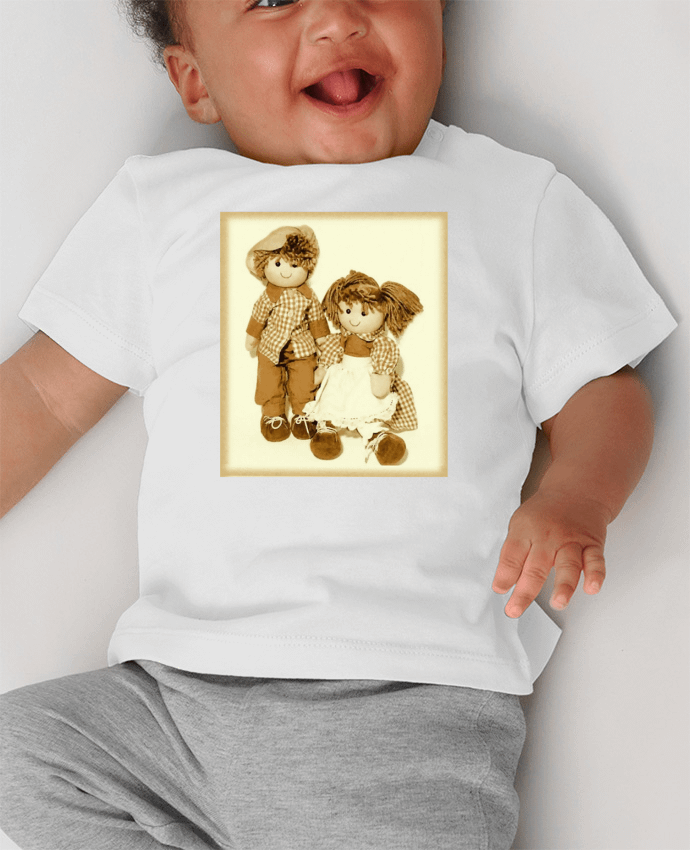 T-shirt bébé Gavroche, fileette et garçon. manches courtes du designer Bief Designs.
