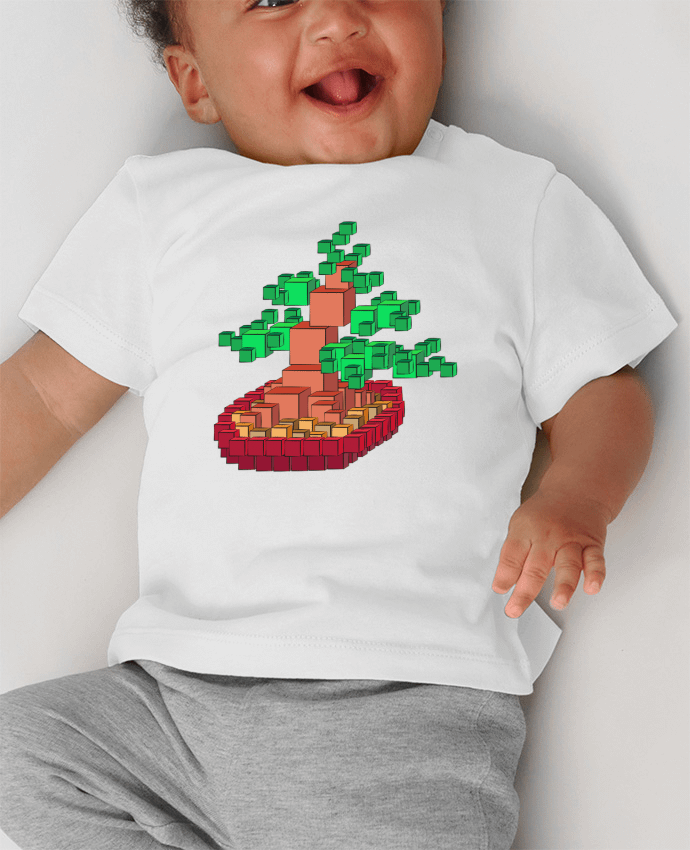 T-shirt bébé CUBONSAI manches courtes du designer Santiaguen