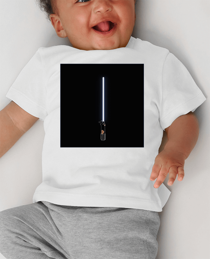 T-shirt bébé ligth saber manches courtes du designer caley