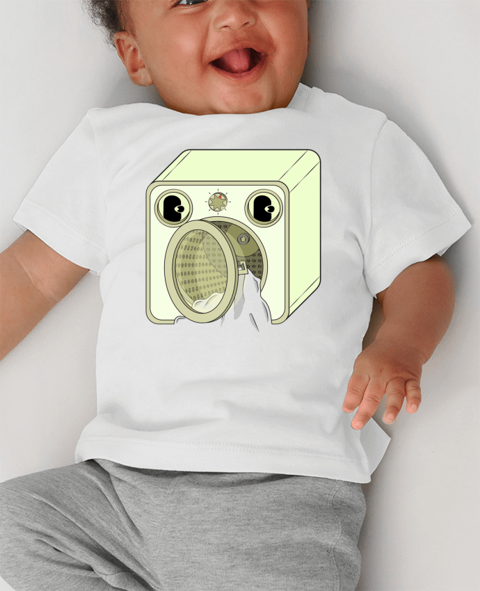T-shirt bébé SWALLOWING MACHINE manches courtes du designer Santiaguen