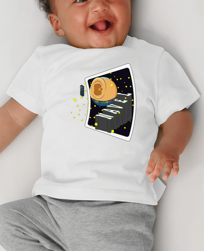 T-shirt bébé SELFIE NAVEL manches courtes du designer Santiaguen