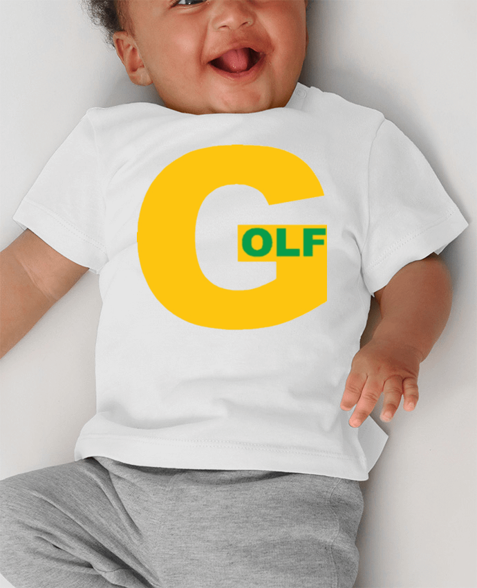 T-shirt bébé DESIGN  GOLF manches courtes du designer FIRST  STAR